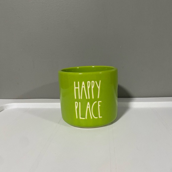 RAE DUNN “ HAPPY PLACE “ Mini Planter Pot - Picture 1 of 3